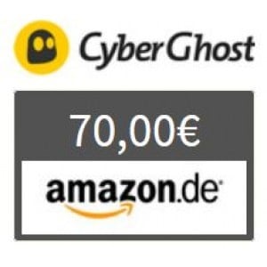CyberGhost VPN 39 Monate nur 82,29 € &amp; 70 € Bonus als Amazon Gutschein