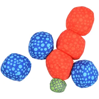 Ocean 5 Crossboule Set, Soft Boule & Street Boccia, Dots Red/Blau