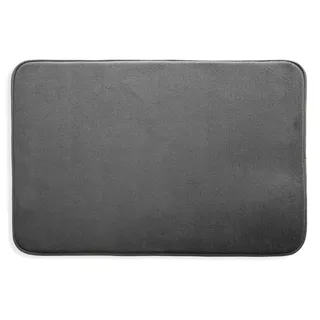 Eurofirany Bedematte Alex, 60x90, dunkel grau, Stoff, 90 x 60 x 3 cm