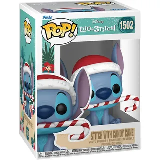 Funko Pop! Disney – Stitch Stitch with Candy Cane 1502 - Vinyl-Sammelfigur - Geschenkidee - Offizielle Handelswaren - Spielzeug Für Kinder und Erwachsene - Movies Fans