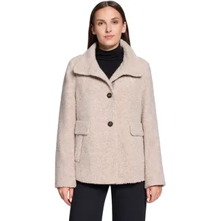 Gil Bret Wolljacke ohne Kapuze Teddyjacke mit Knopfleiste und Stehkragen - mit Wolle, light sand