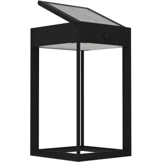 EGLO Solarleuchte Kunststoff 14x25 cm mit Bewegungsmelder schwarz