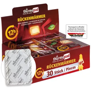 ThermoPad Körperwärmer – DAS ORIGINAL: 30 x Wärmepads für 12 Stunden Wärme I Sofort einsatzbereite Pads I Extra warme Wärmekissen-Pads, auch geeignet als Nackenwärmer, Schulterwärmer & Nierenwärmer