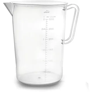 Lacor - 67213 - Messbecher, Messbecher, Flüssigkeitsmessgerät, Edelstahl, BPA-frei, 17 cm, 3 l