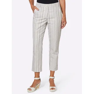 Classic Basics 7/8-Hose, ecru, sesam, gestreift