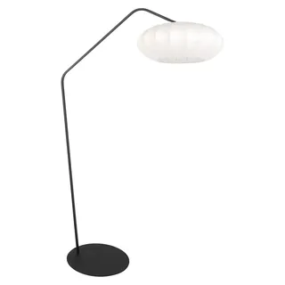 Anne Lighting - stehlampe - ZigZag - weiß schwarz - metall - bogenlampe - E27 - 4249ZW - Weiß, Schwarz