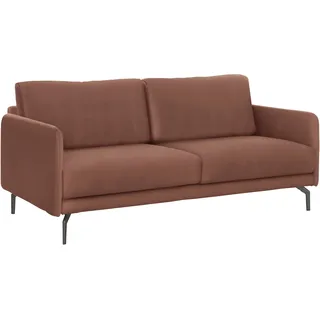 Creation BY ROLF BENZ 3-Sitzer »CR.450, Designsofa, edles Sofa, Loungesofa, Ledersofa, klares Design«, Armlehne sehr schmal, Breite 190 cm, Alugussfuß Umbragrau Creation BY ROLF BENZ signalbraun 534-44