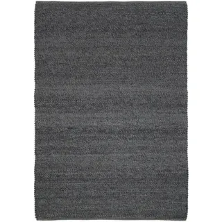 Linea Natura Handwebteppich , Anthrazit , Textil , meliert , rechteckig , 200x250 cm , für Fußbodenheizung geeignet , Teppiche und Böden, Teppiche, Schafwollteppiche