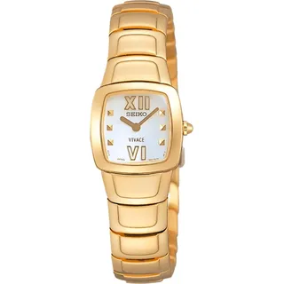 Damenuhr Seiko SUJ778 Ø 20 mm - Weiß, Gold