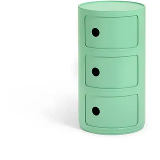 Kartell Componibili Bio, Container 3-fächer, Grün
