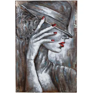 Casablanca by Gilde "Bild rechteckig Casablanca weiß H. 120 cm", 1 Stk. tlg., farbe bild(er): weiß