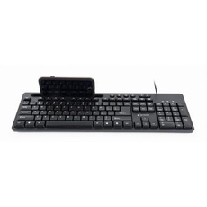 Bild KB-UM-108 Tastatur USB QWERTY US Schwarz