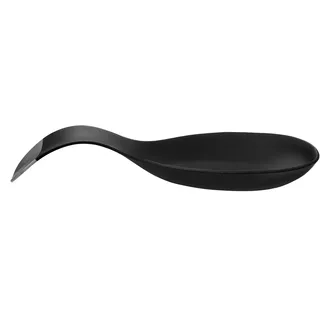 Premier Housewares Keks-Kanister, schwarzer Emaille, Satin-Edelstahl-Deckel, H4 x W18 x D20cm