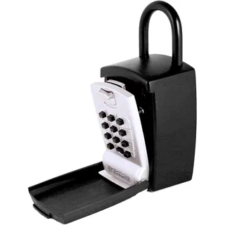 KeyGuard SL-501 Stanzknopf-Box, große Kapazität, für Schlüssel, Bügelschloss, Schwarz