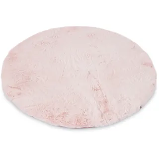 Gino Falcone Kuschelteppich Chiara Fellteppich Ø 90 cm Höhe 30 mm Rosa