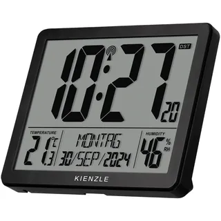 KIENZLE Digitaler XXL Funkwecker schwarz