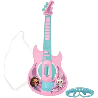 gabby"s dollhouse' Electronic Lighting Guitar with Mic in glasses.
