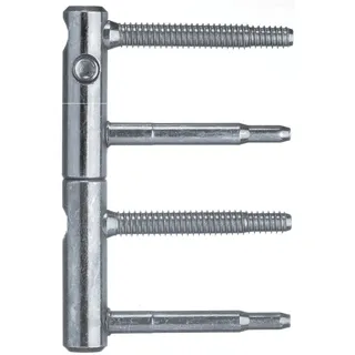 Sfs Türband ANUBA 3-DIM 2-tlg. Bolzen 60 mm, Bandhöhe 112mm, ø 15mm, verzinkt silber