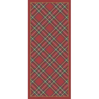 Vilber Wales, roter Teppich 04 (52 x 120 x 0,2 cm), PVC, Polyester, rutschfest, waschbar, hitzebeständig, mit passenden Tischsets und Tischläufer