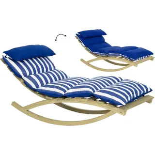 Amazonas Rocking Lounger navy Gartenmöbel - Blau