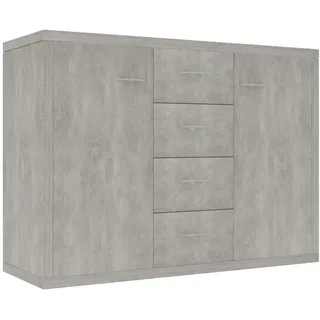 vidaXL Sideboard Betongrau 88x30x65 cm Holzwerkstoff