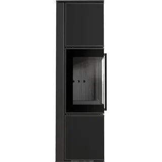 TORA/M 8 kW Ø 150 Quarzsinter Schwarz / Brennraum Schwarz