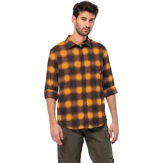 Jack Wolfskin Herren Wanderweg Shirt Hemd, Mustard, L