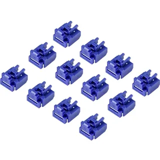 Renkforce RJ45 LAN Port Schloss RF-4695228 12er Set Blau RF-4695228