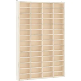 vidaXL Wandregal mit 56 Fächern 40/4,5/60 cm aus Holz Max. Belastbarkeit 20 Kg , Braun , Strukturbuche , Rechteckig , 40x60x4.5 cm , Wohnzimmer, Regale, Wandregale