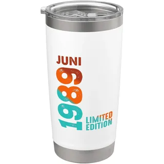 Limited Edition 1989 Juni 1989 Geburtstag 1989 Doppelwandiger Edelstahl-Thermobecher