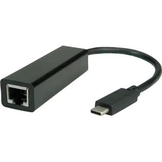 VALUE USB 3.2 Gen 2 Typ C zu Gigabit Ethernet Konverter - Schwarz