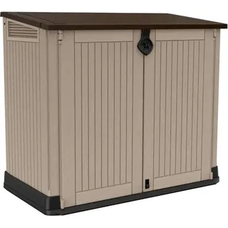 KETER - Gartenbox - Multifunktion - ohne Wagenheber - 880L - Beige - Beige, Braun