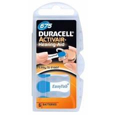Duracell Activair 675 Hörgerätebatterie (5 Packungen von sechs Zellen)