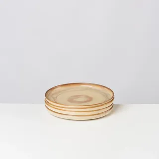 gipfelstück Nebelwald Speiseteller 28 cm beige 4er Set