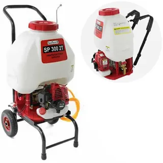 Rückenspritze GeoTech SP 300 2Takter mit Trolley-System und Benzin-Motor