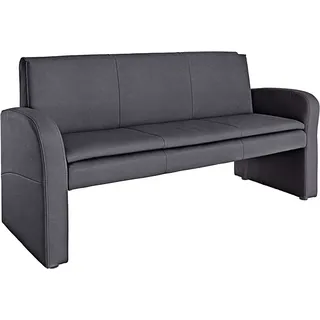 exxpo - sofa fashion Hockerbank »Cortado, 3-Sitzer Küchensofa mit hohem Sitzkomfort« hohe Bodenfreiheit, schöne Detailverarbeitung, grau