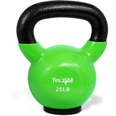 Yes4All Unisex-Erwachsene NHK4 Kettlebell, F. Grün-11.3kg, 25Lb