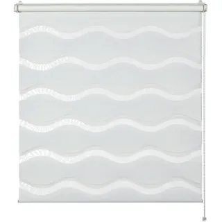 Schöner Wohnen Doppelrollo Tilda 60 x 150 cm transparent/weiß
