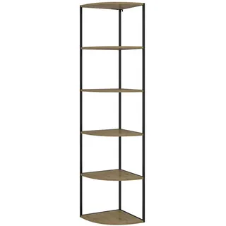 Vicco Wandregal Fyrk 40 x 180 cm Eiche Schwarz