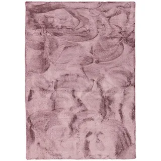 Pergamon Luxus Super Soft Fellteppich 140 x 180 cm Beere Meliert