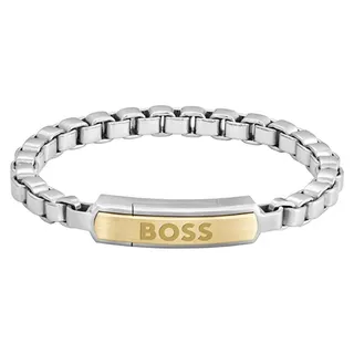Zeitloses zweifarbiges Herren Stahlarmband Devon 1580597 - Länge: 17,5 cm