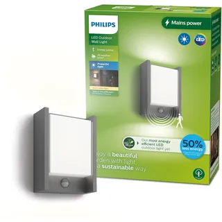Philips Außenleuchte LED spritzwassergeschützt IP44 210 lm Einzelpack anthrazit