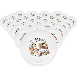 VAN WELL Pizzateller Küchenchef 30,5 cm 30er Set bunt