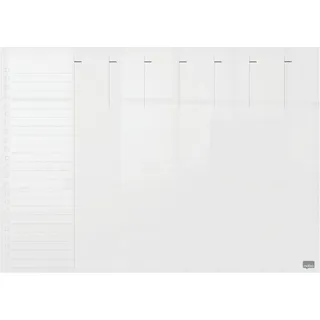 NOBO A3 Mini Acryl Whiteboard Planer - Clear - One Size