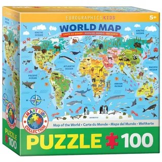 Eurographics Illustrierte Weltkarte 100 Teile
