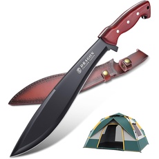 Dragon Creek Großes Outdoor Messer Full Tang Jagdmesser Survival Messer D2 Stahl Buschmesser geeignet für jegliche Bushcraft & Outdoor Aktivitäten Geschenke für Männer