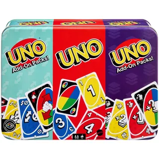 UNO mit 2 Erweiterungssets + Sammelmetalldose