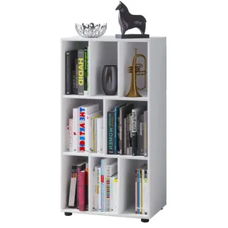 VCM Standregal Wotino 60 x 40 x 120 cm Weiß