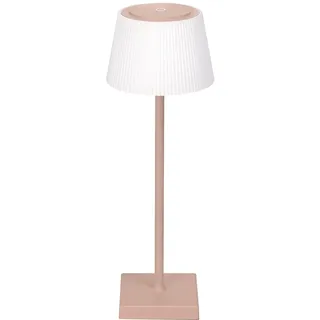 Aigostar LED Akku Tischlampe Kabellos, Tischleuchte Touch Dimmbare, 3 Farbtemperatur, Nachttischlampe IP54 Wasserdicht für Innen und Außen, Schlafzimmer, Wohnzimmer, Restaurant, Garten - Hellbraun