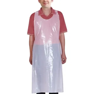 Vankcp Einweg-Schürzen, 61 x 106 cm, Kunststoff, wasserdicht, für Erwachsene und Kinder, 100 Stück
